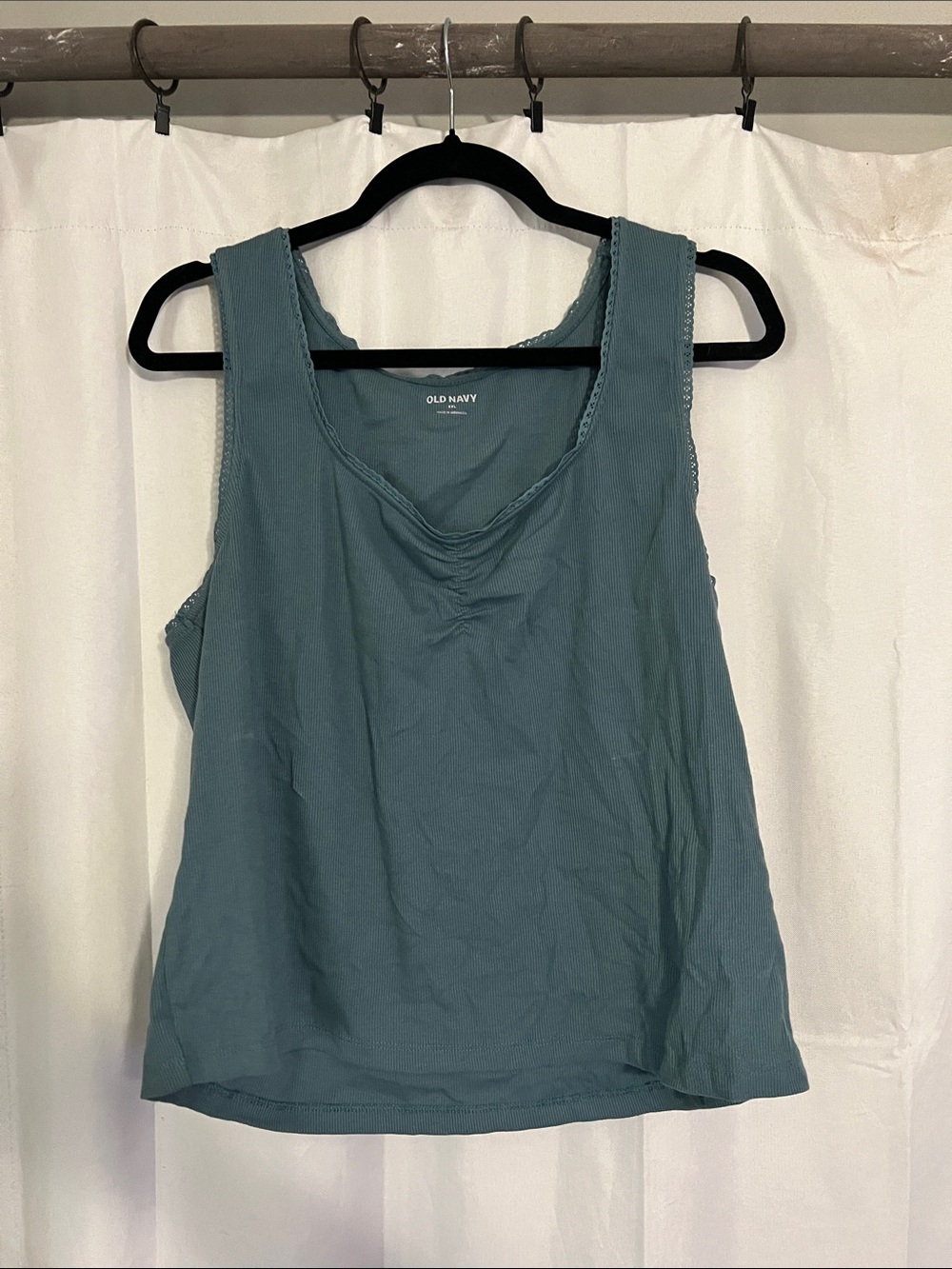 Old Navy Women's Teal Scoop-Neck Tank Top